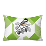 Chikadee Indoor/Outdoor Reversible Rectangular Pillow