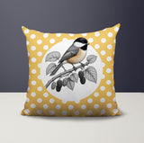 Chikadee Indoor/Outdoor Reversible Square Pillow