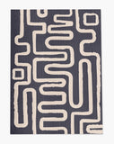 Chikka low pile chair mat in Charcoal