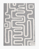 Chikka low pile chair mat in Gray
