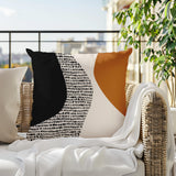 Chiva Abstract Reversible Indoor/Outdoor Square Pillow
