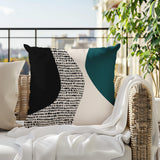 Chiva Abstract Reversible Indoor/Outdoor Square Pillow