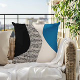 Chiva Abstract Reversible Indoor/Outdoor Square Pillow