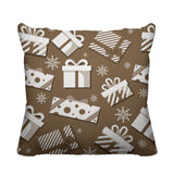 Christmas Gift Object/Motif Reversible Indoor/Outdoor Square Pillow