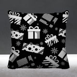 Christmas Gift Object/Motif Reversible Indoor/Outdoor Square Pillow