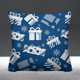 Christmas Gift Object/Motif Reversible Indoor/Outdoor Square Pillow