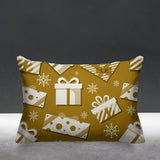 Christmas Gift Object/Motif Reversible Indoor/Outdoor Rectangular Pillow