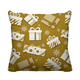Christmas Gift Object/Motif Reversible Indoor/Outdoor Square Pillow