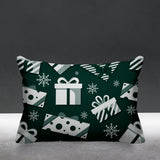 Christmas Gift Object/Motif Reversible Indoor/Outdoor Rectangular Pillow