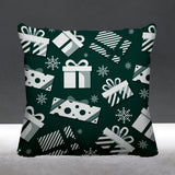 Christmas Gift Object/Motif Reversible Indoor/Outdoor Square Pillow