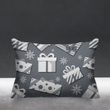 Christmas Gift Object/Motif Reversible Indoor/Outdoor Rectangular Pillow
