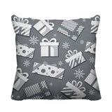 Christmas Gift Object/Motif Reversible Indoor/Outdoor Square Pillow