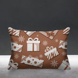 Christmas Gift Object/Motif Reversible Indoor/Outdoor Rectangular Pillow