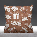 Christmas Gift Object/Motif Reversible Indoor/Outdoor Square Pillow