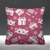 Christmas Gift Object/Motif Reversible Indoor/Outdoor Square Pillow