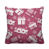 Christmas Gift Object/Motif Reversible Indoor/Outdoor Square Pillow