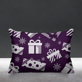 Christmas Gift Object/Motif Reversible Indoor/Outdoor Rectangular Pillow