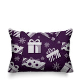 Christmas Gift Object/Motif Reversible Indoor/Outdoor Rectangular Pillow