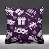 Christmas Gift Object/Motif Reversible Indoor/Outdoor Square Pillow
