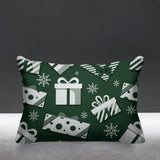 Christmas Gift Object/Motif Reversible Indoor/Outdoor Rectangular Pillow