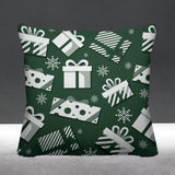 Christmas Gift Object/Motif Reversible Indoor/Outdoor Square Pillow