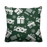 Christmas Gift Object/Motif Reversible Indoor/Outdoor Square Pillow