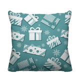 Christmas Gift Object/Motif Reversible Indoor/Outdoor Square Pillow
