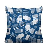 Christmas Socks Object/Motif Reversible Indoor/Outdoor Square Pillow