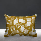 Christmas Socks Object/Motif Reversible Indoor/Outdoor Rectangular Pillow