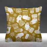 Christmas Socks Object/Motif Reversible Indoor/Outdoor Square Pillow