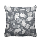 Christmas Socks Object/Motif Reversible Indoor/Outdoor Square Pillow