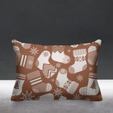 Christmas Socks Object/Motif Reversible Indoor/Outdoor Rectangular Pillow