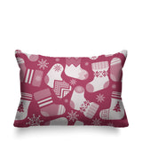 Christmas Socks Object/Motif Reversible Indoor/Outdoor Rectangular Pillow