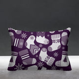 Christmas Socks Object/Motif Reversible Indoor/Outdoor Rectangular Pillow