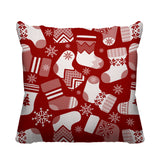 Christmas Socks Object/Motif Reversible Indoor/Outdoor Square Pillow