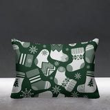 Christmas Socks Object/Motif Reversible Indoor/Outdoor Rectangular Pillow