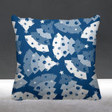 Christmas Tree Object/Motif Reversible Indoor/Outdoor Square Pillow