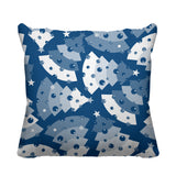 Christmas Tree Object/Motif Reversible Indoor/Outdoor Square Pillow
