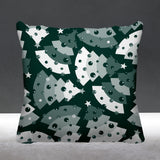 Christmas Tree Object/Motif Reversible Indoor/Outdoor Square Pillow