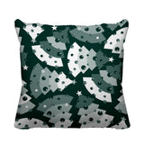 Christmas Tree Object/Motif Reversible Indoor/Outdoor Square Pillow
