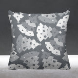 Christmas Tree Object/Motif Reversible Indoor/Outdoor Square Pillow