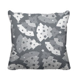 Christmas Tree Object/Motif Reversible Indoor/Outdoor Square Pillow