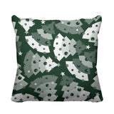 Christmas Tree Object/Motif Reversible Indoor/Outdoor Square Pillow