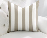 Claire Striped Reversible Indoor/Outdoor Square Pillow