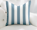 Claire Striped Reversible Indoor/Outdoor Square Pillow