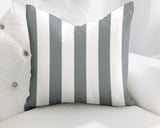 Claire Striped Reversible Indoor/Outdoor Square Pillow