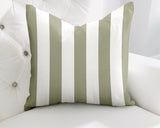 Claire Striped Reversible Indoor/Outdoor Square Pillow
