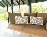 No Decorative Addition Outdoor Reversible Throw Rectangular Pillow