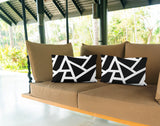 No Decorative Addition Outdoor Reversible Throw Rectangular Pillow