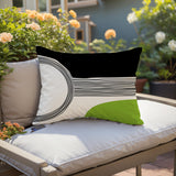 Cassie Abstract Outdoor Reversible Throw Rectangular Pillow